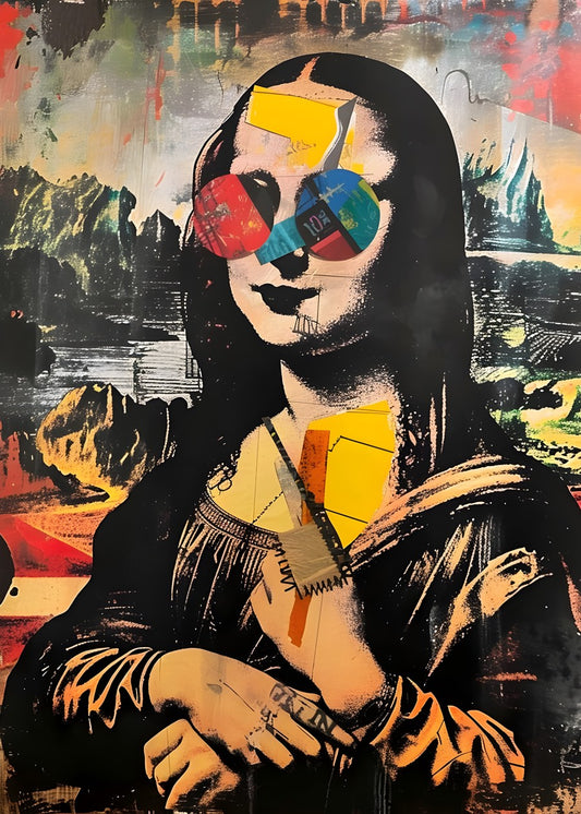 Mona lisa Basquiatt Style
