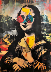Mona lisa Basquiatt Style