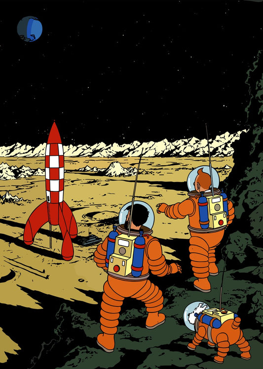 Tintin Explore The moon