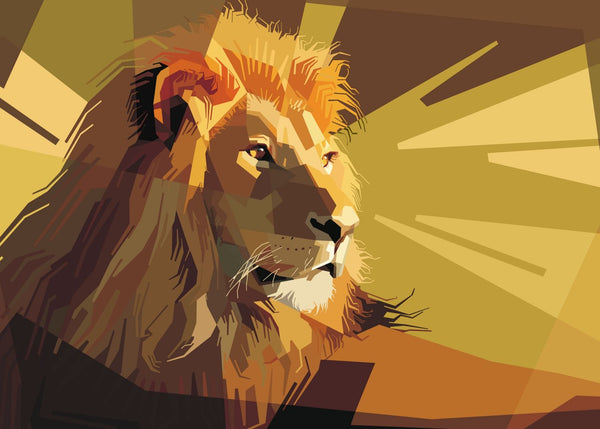 Lion pop art