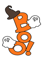 Ghostly Boo Halloween Art