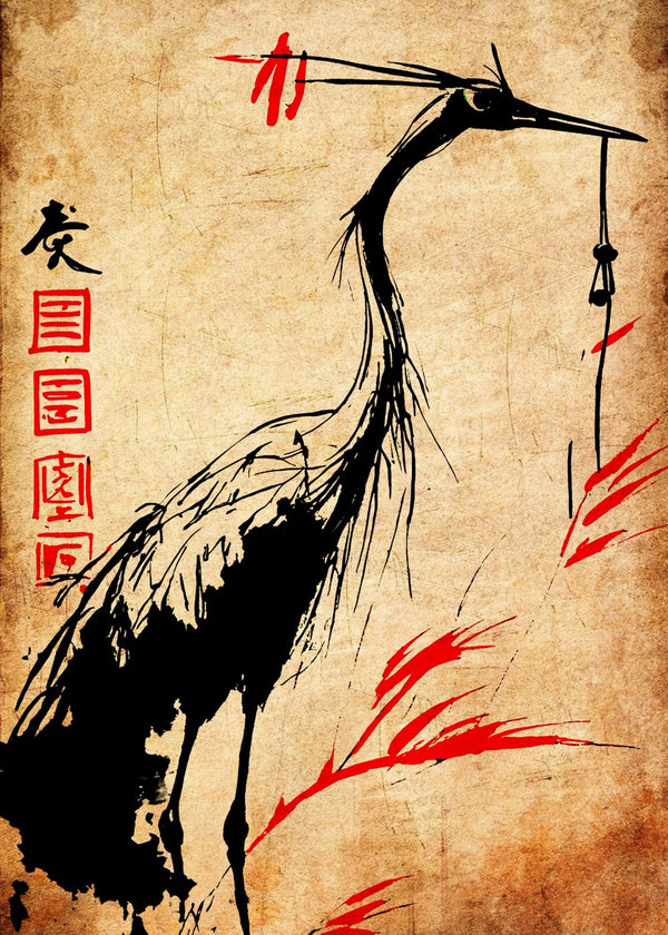 Japanese Crane Art