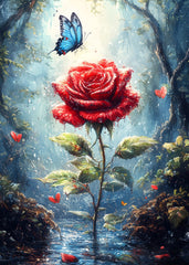 Red Rose Butterfly