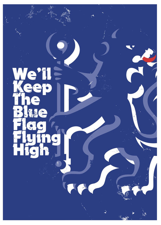 We will keep the blue flag