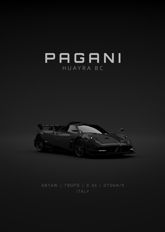 Pagani Huayra BC - Black Front