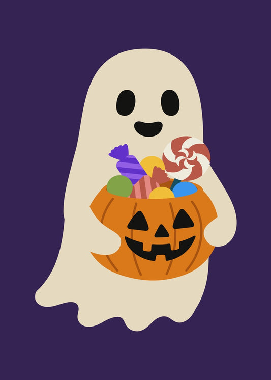 Friendly Ghost with Halloween 