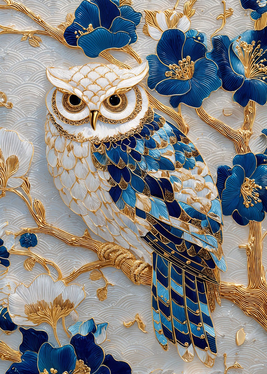 Porcelain Owl Serenity