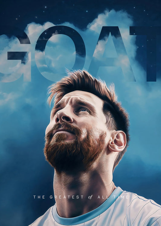 Lionel Messi GOAT Art