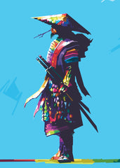 Samurai WPAP Popart