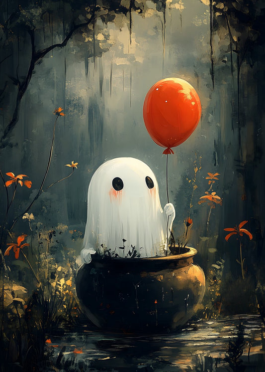 Whimsical Ghostly Encounter