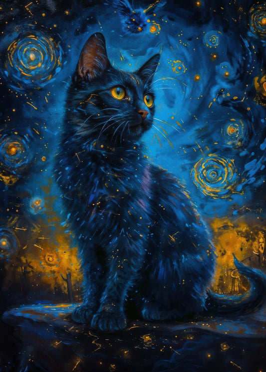 Starry Night cats