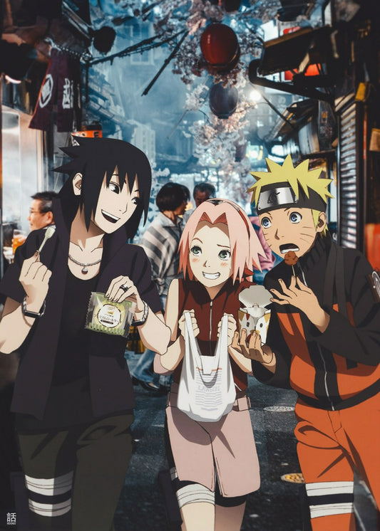 Sasuke, Naruto & sakura