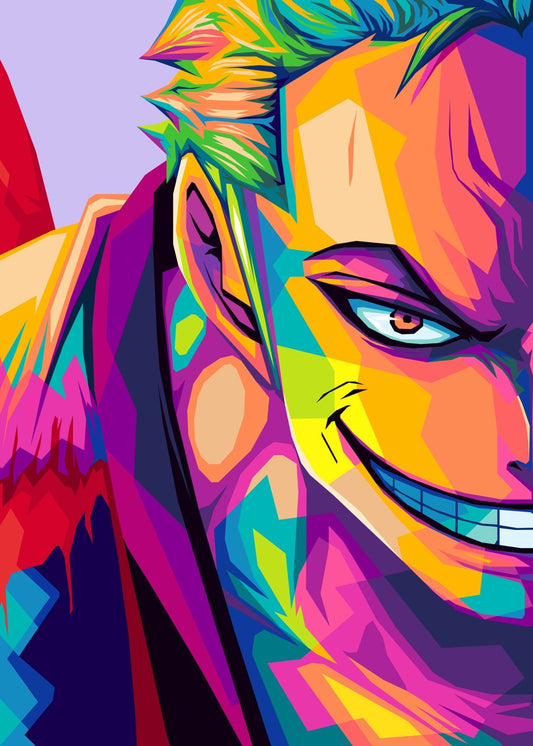 One Piece Roronoa Zoro pop art