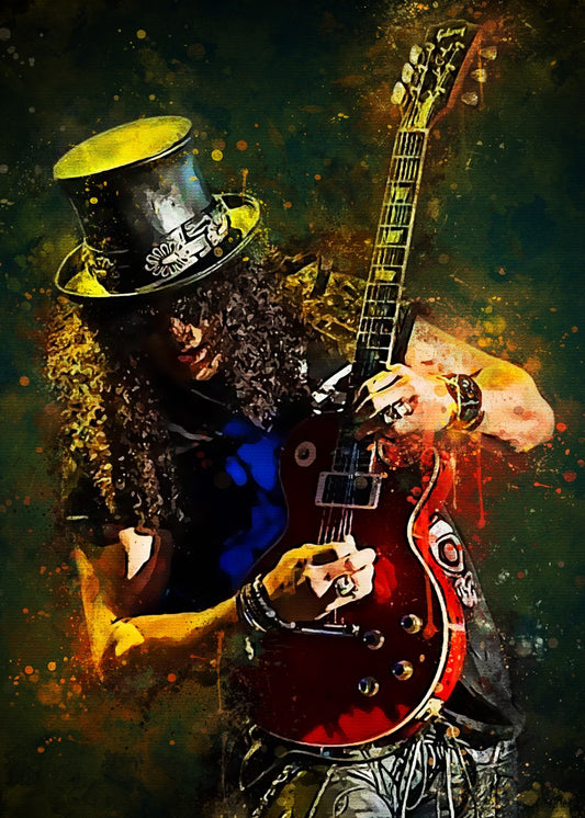 Slash Electric Guitar Art