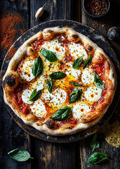 Rustic Margherita Pizza