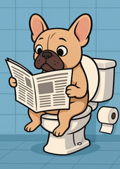 Frenchies dog Toilet
