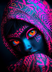 Neon Tribal Masked Gaze