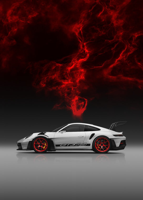 Red Wheel Porsche 911