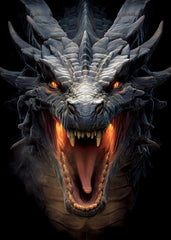 Majestic Dragon Roaring Fierce