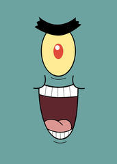 Plankton's Evil Grin Close-Up