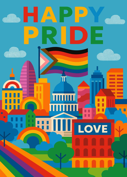 Happy Pride Cityscape Art