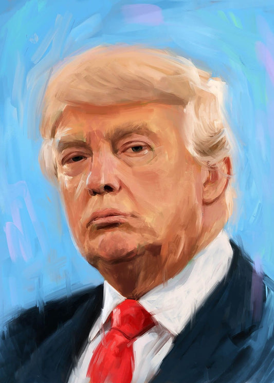 Donald Trump painting portrait