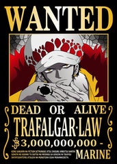 One Piece TRAFALGAR LOW Wanted Poster