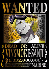 One Piece Sanji Wanted Poster