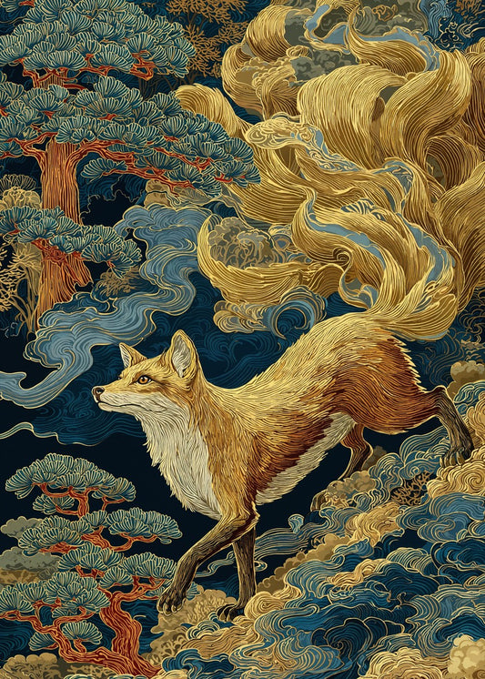 Golden Kitsune Spirit