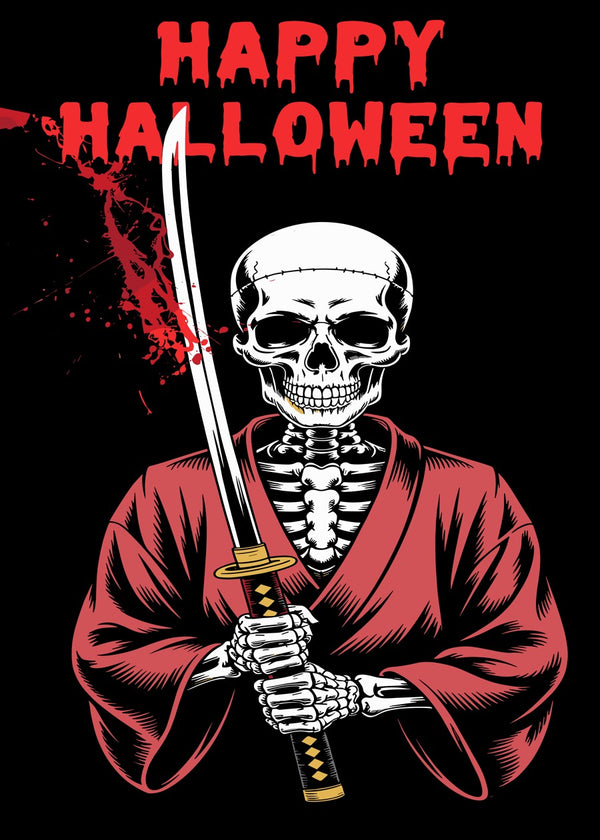 Skeleton Samurai Halloween