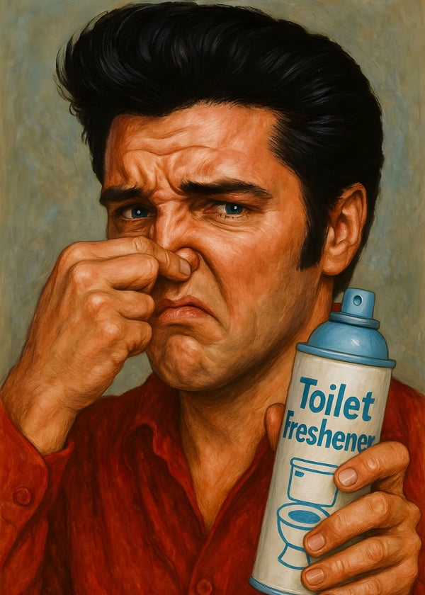 Elvis Bathroom Toilet Portrait