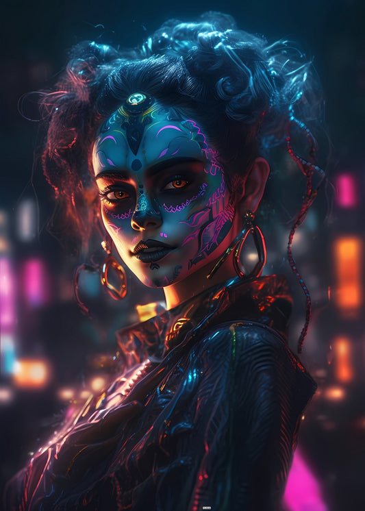 Cyberpunk Witch Fantasy Girl 