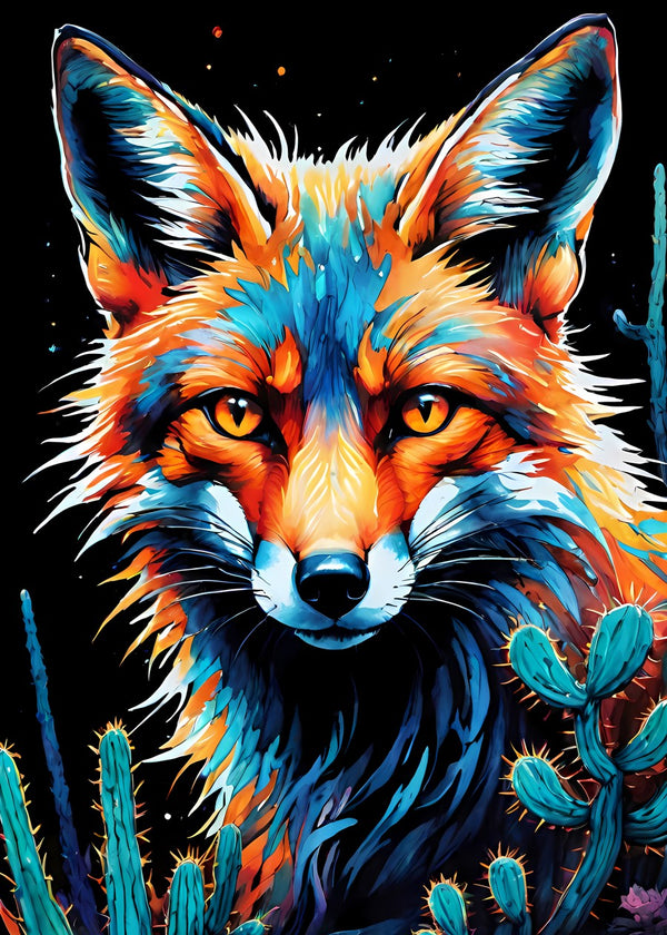 Vibrant Fox Desert