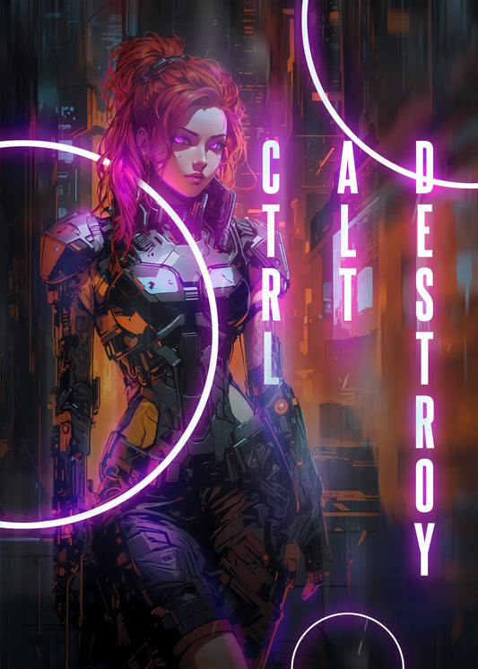 Neon Cyberpunk Girl