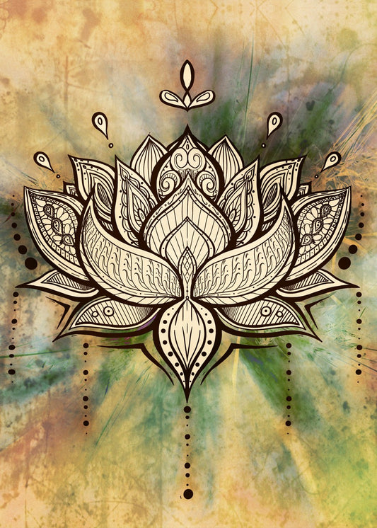 Warm mandala Lotus