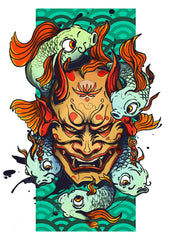 Japanese Hannya Mask Oni Demon