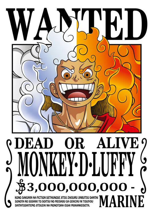One Piece Monkey D Luffy Wanted
