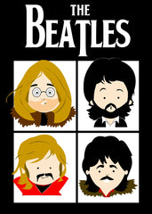 The Beatles Cartoon Illustration