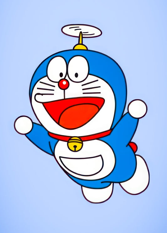 Doraemon Flying Cheerful