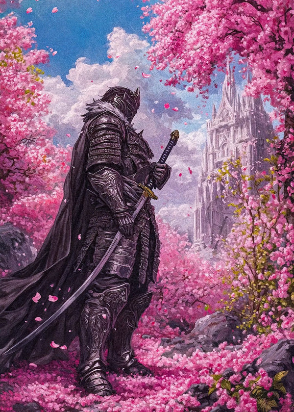 Black knight and castle