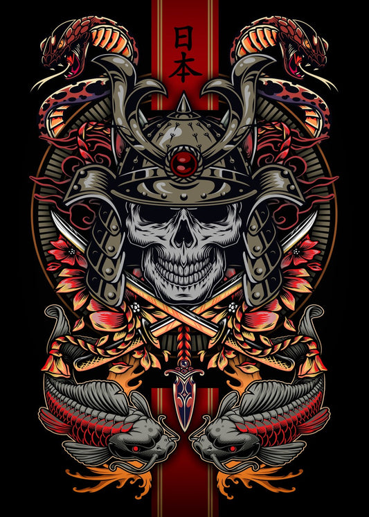Samurai Skull Emblem
