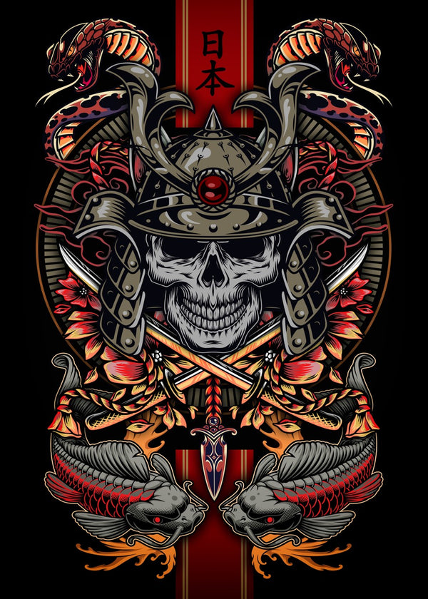 Samurai Skull Emblem