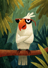 Grumpy Parrot with Shades
