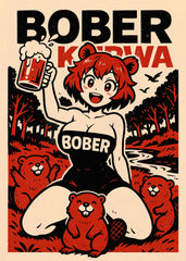 Anime Bober Kurwa and Beer