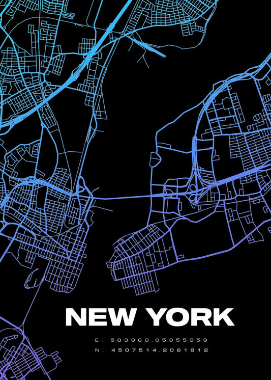 map New York