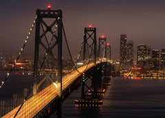 Bridge night sky view 