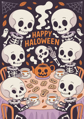 Skeleton Tea Party Halloween