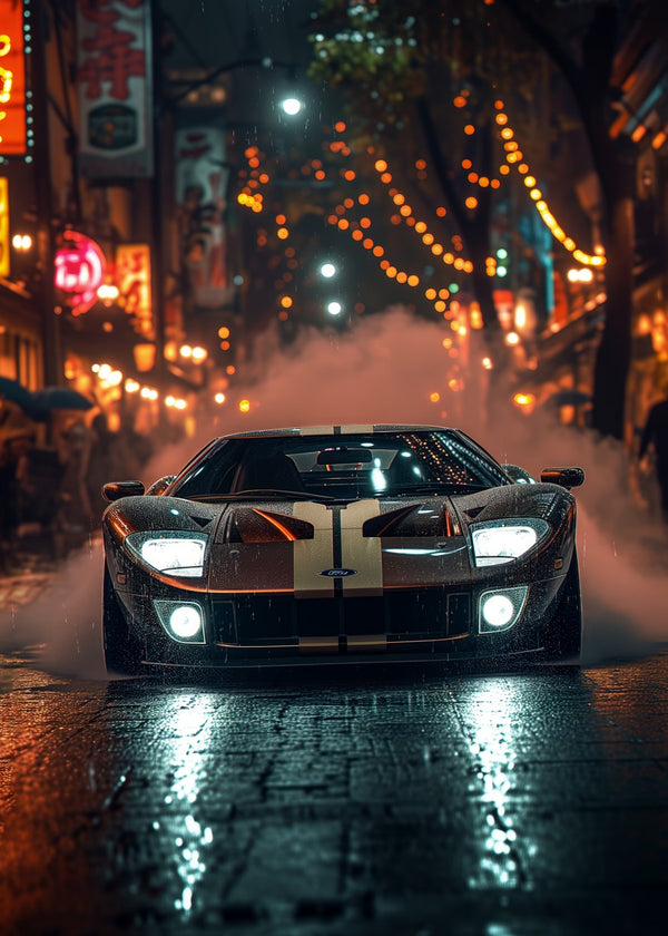 Vaporous Ford GT in the Urban