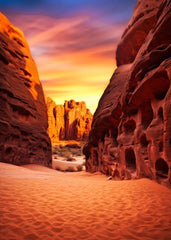 Fiery Canyon at Sunset