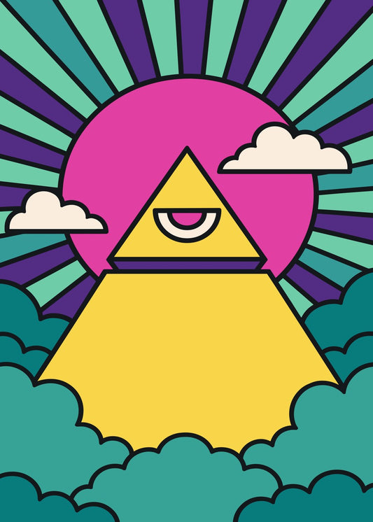 Psychedelic Pyramid Eye